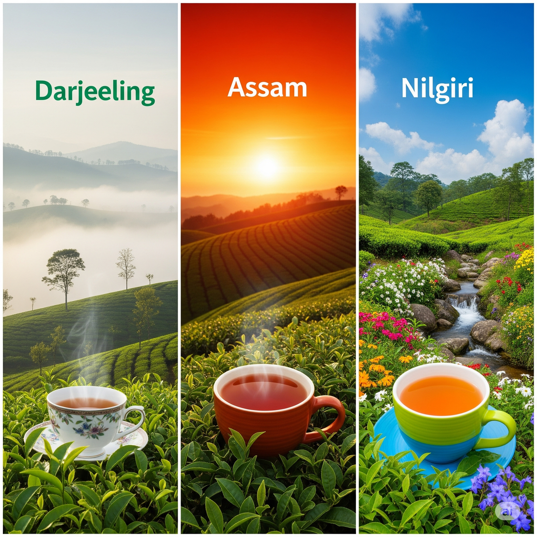 Darjeeling vs. Assam vs. Nilgiri: What Makes Each Indian Tea Unique?